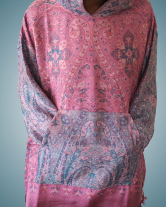 Rose Quartz Full Size Pashmina Hoodie