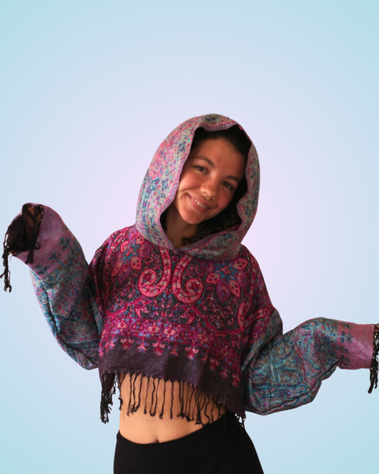 Mystic Cropped Pashmina Hoodie