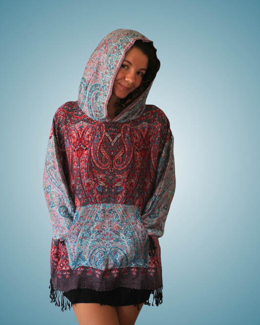 Fire & Flow Full Size Pashmina Hoodie