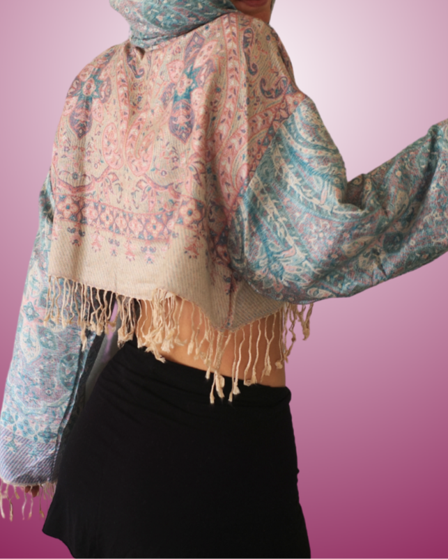 Playa Cropped Pashmina Hoodie