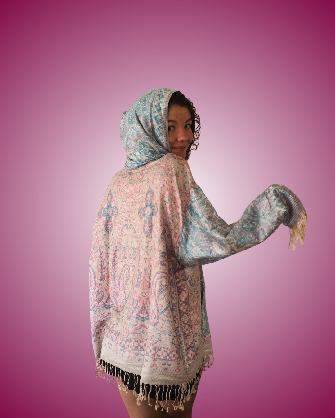 Playa Full Size Pashmina Hoodie