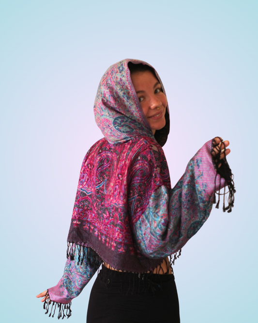 Mystic Cropped Pashmina Hoodie